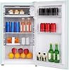 Retro Mini Fridge 85L, Compact Refrigerator, Under Counter Fridge, Direct Cooling, Super Quiet, Adjustable Racks, Metal Handle, Mechanical Control, Led Light [Energy Class E]