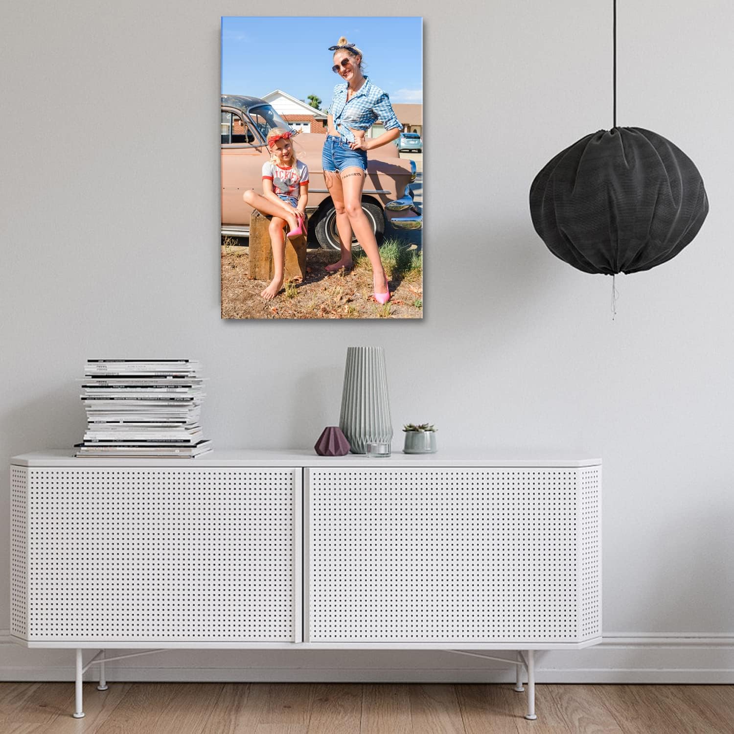 Custom Canvas Prints with Your Photos,Personalized Picture Wall Art Print on Canvas Framed Gifts for Couple,Family,Wedding,Digitally Printed Artwork for Home Decor (12"x18"(30x45cm))