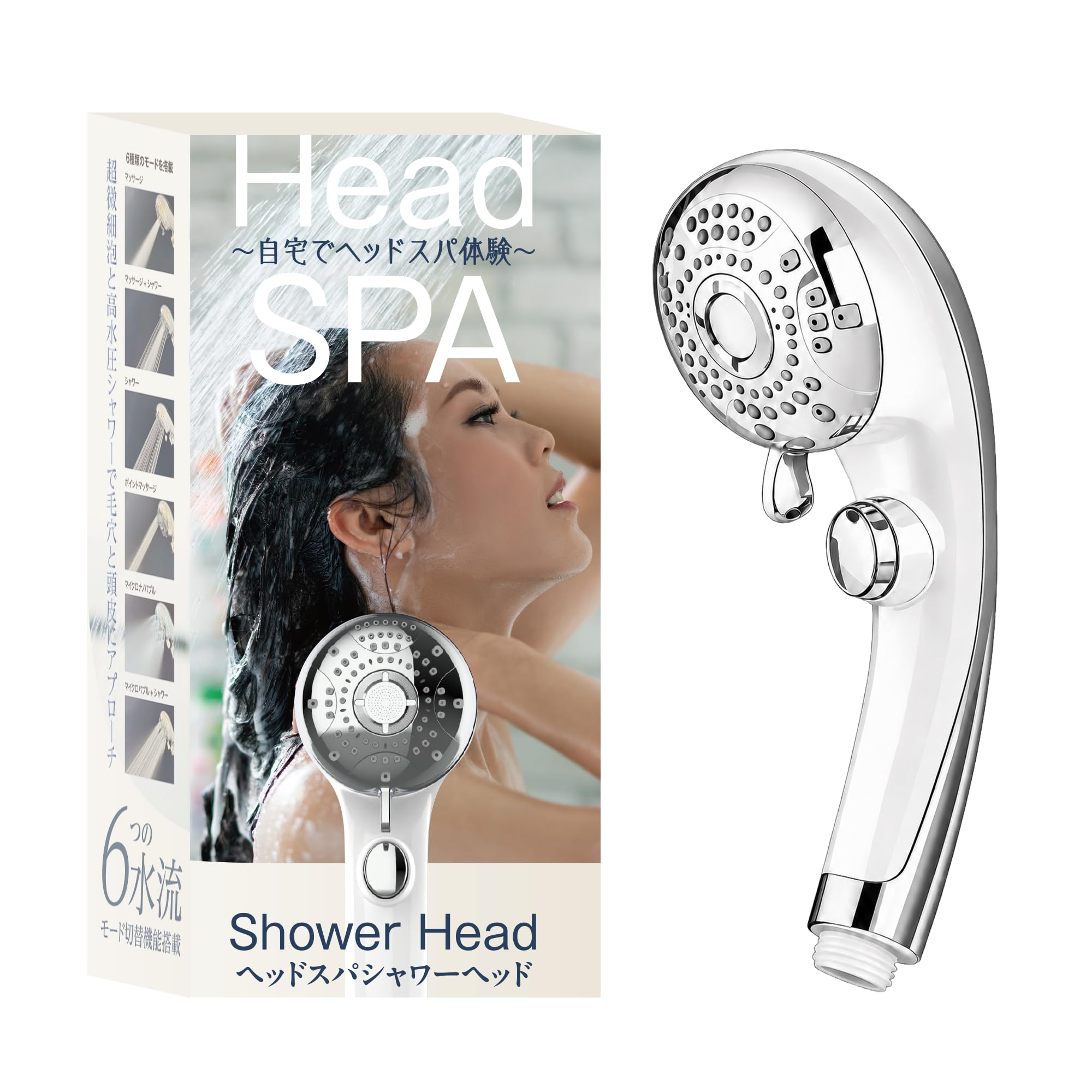 Head SPA 自宅でヘッドスパ体験　Shower Head Amazon.co.jp: 【自宅でヘッドスパ体験】ヘッドスパ シャワーヘッド【6