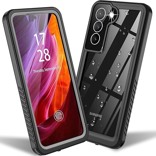 Funda impermeable para Samsung Galaxy S22+Plus, S22+Plus con protector de pantalla integrado, funda protectora de cuerpo completo a prueba de golpes
