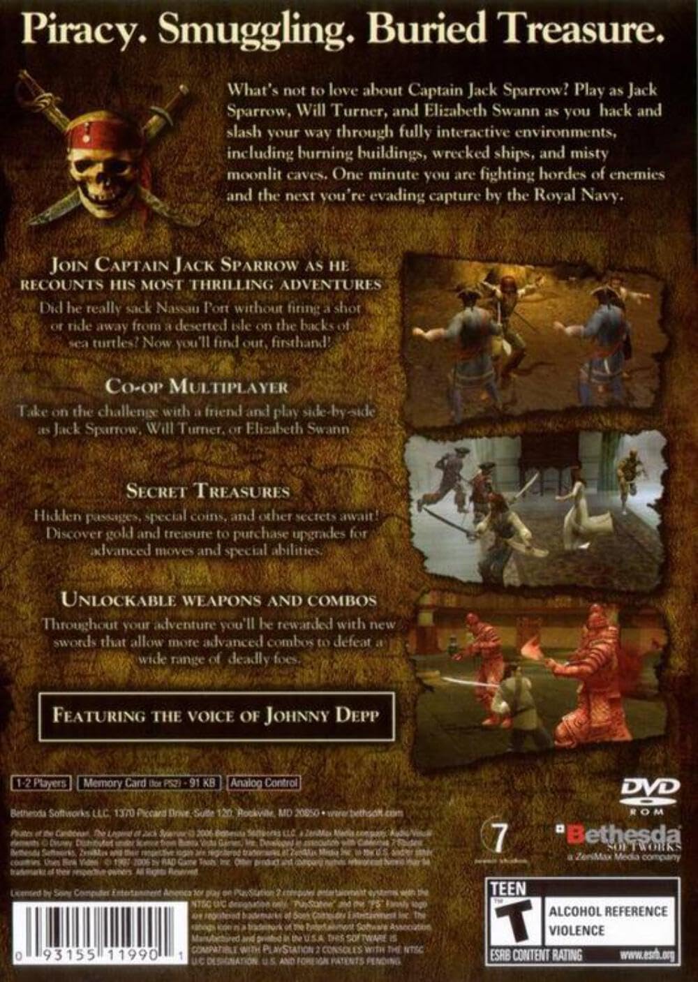 Pirates of the Caribbean The Legend of Jack Sparrow: PlayStation 2