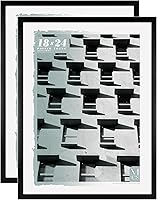 Vista 44 de MCS Foundation - Marco para póster de 18 x 24 pulgadas, color negro tradicional, vertical y horizontal, para colgar en la pared, marco grande