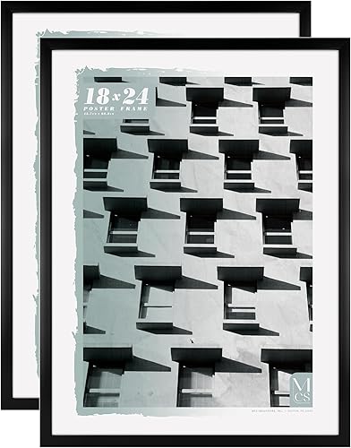 Vista 206 de MCS Gallery Foundation - Marco de póster, marco de fotos para arte de pared, negro, 16 x 20 pulgadas, individual