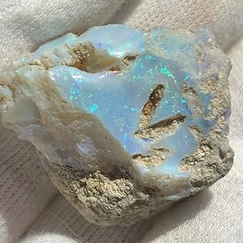 【38ct】エチオピア　オパール　原石　天然石　鉱物　標本　鉱石　ブルー 38ct】エチオピア オパール 原石 天然石 鉱物 標本 鉱石 ブルー