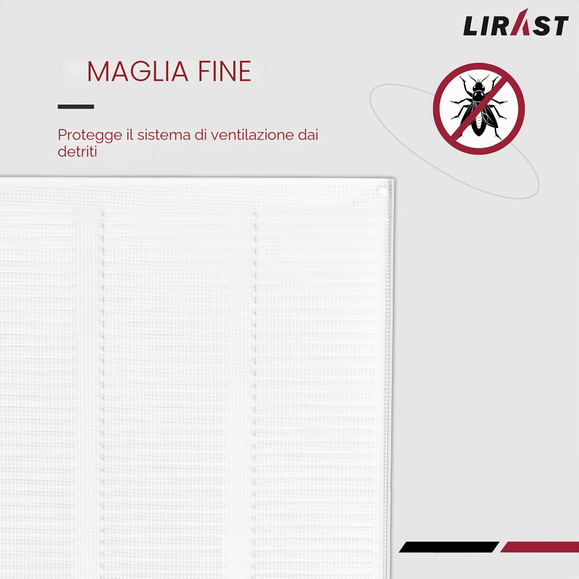 400x400mm Griglie D'Aerazione/Ventilazione in Metallo - Bianca Griglia D'aria con Rete Anti Insetti
