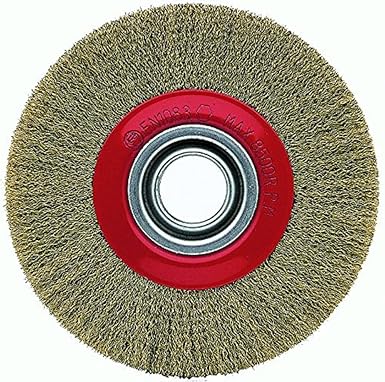 Brosse circulaire sur tige 6mm D50mm fils ondulés inox Sidamo