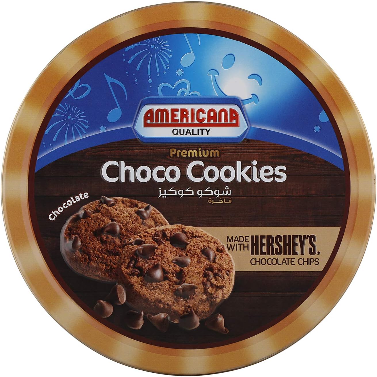 Americana & Hershey's Double Chocolate Chip Cookies Tin 504 g
