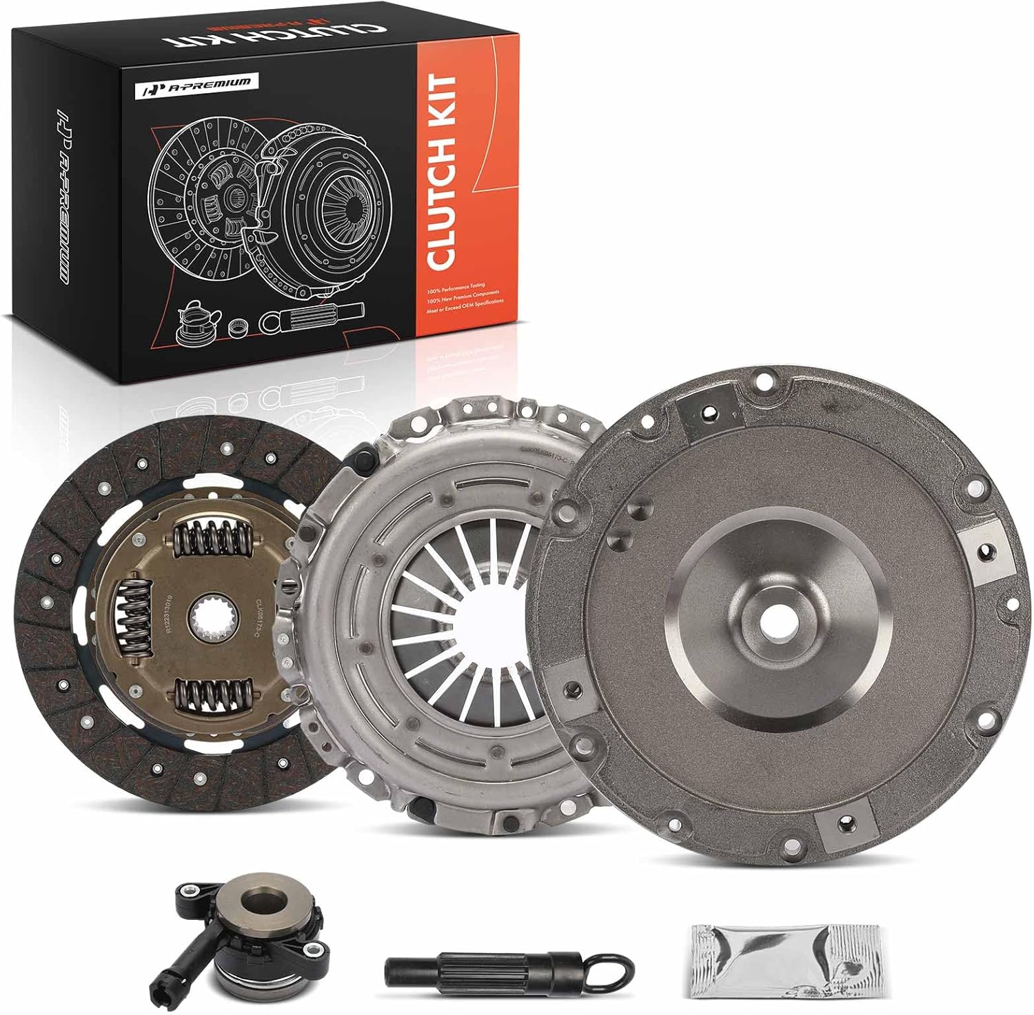 A-Premium Transmission Clutch Kit with Clutch Slave Cylinder Compatible with Jeep Compass 2007-2017, Patriot 2007-2017 & Dodge Caliber 2007-2012