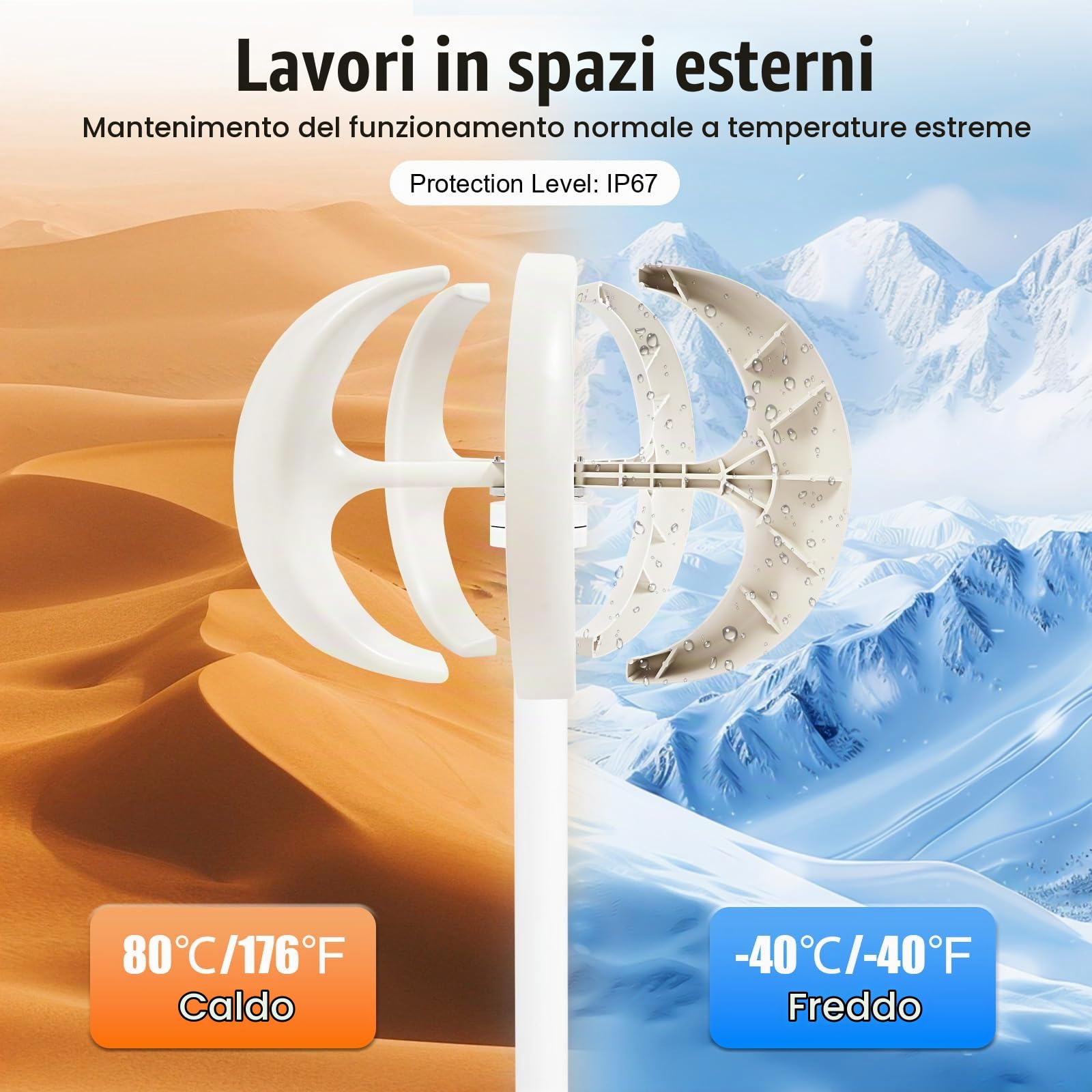 Turbine eoliche, 600W, Set Di Eoliche Tipo Lanterna, Elettromagnetico, Per Uso Domestico, In Barca, Nave E Uso Lampioni Energia Eolica E Solare