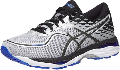 ASICS Mens Running Shoes, GLCIER GREY/BLK/BLUE