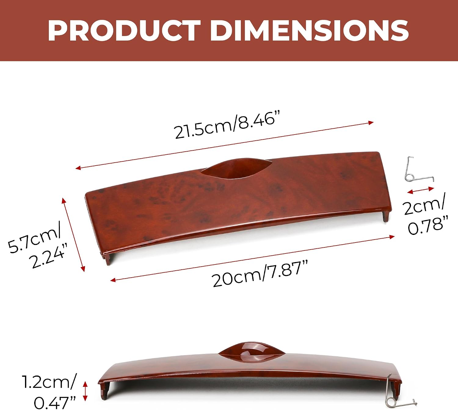 Front Center Console Storage Box Panel Cover Replacement Fit for Toyota Corolla 2003-2008 Instrument Dash Bezel 5552002090B1 Interior Accessories (Red Mahogany)