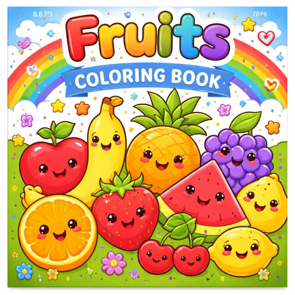 K-Fruit Cuties: The Coloring Book: A Super Fun & Relaxing Activity for Creative Kids