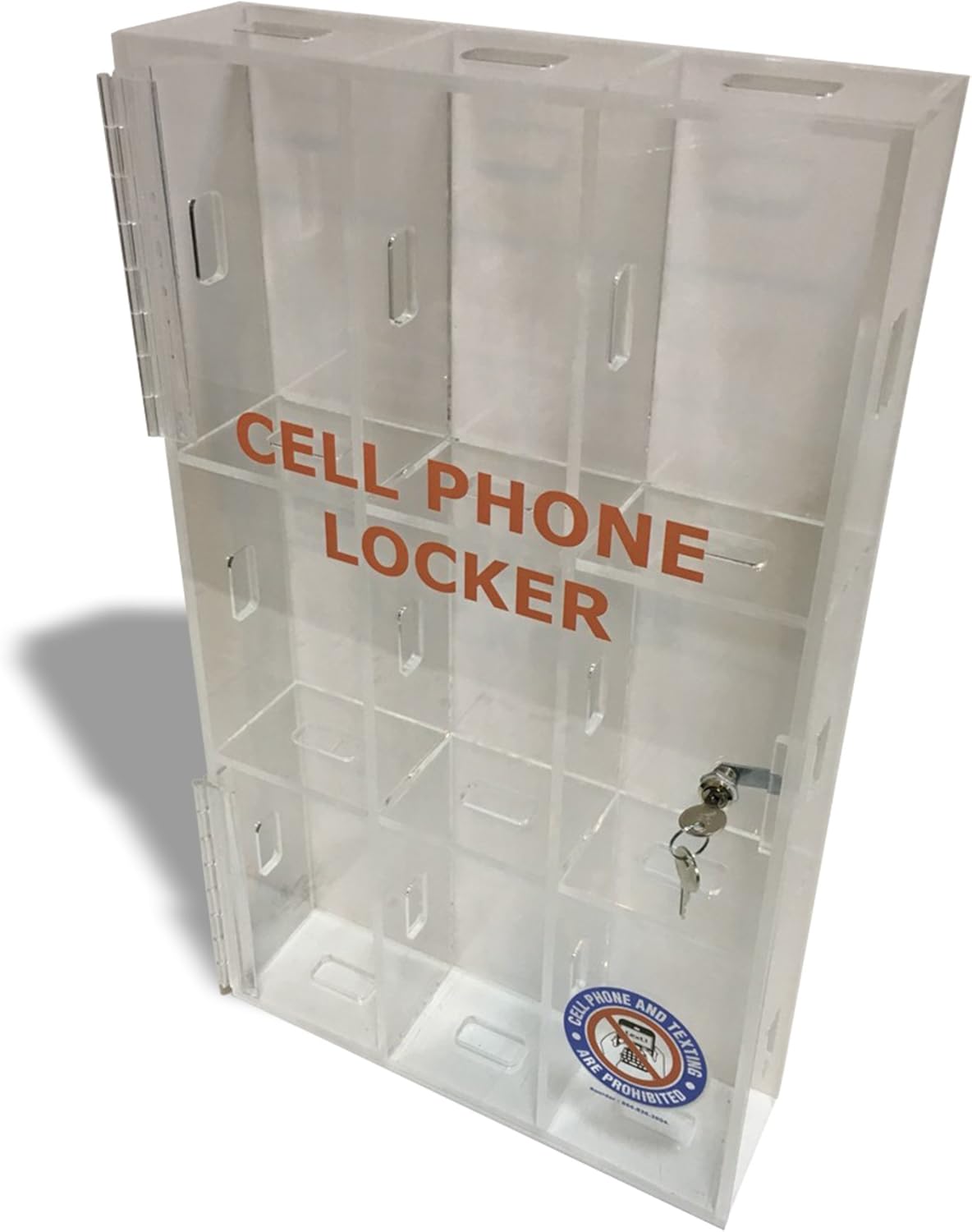 Bеѕt Cуbеr Dеаlѕ 🔥 Wall Mounted Single Door Cell Phone Locker with Two Keys- Clear Acrylic