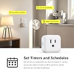 Minoston Z-Wave Outlet Mini Plug-in Socket, Z-Wave Hub Required, Built-in Repeater/Range Extender, Work with SmartThings, Wink, Alexa, FCC Listed (MP21Z)