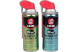 3-in-1 RV Care & Maintenance: Slide-Out Lubricant and Window & Track Dry Lube Combo