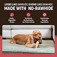 Vista 5 de Earth Animal Masticables sin ocultar – de The Grill Rolls Bacon sabor a hamburguesa con queso sin cuero crudo masticables para perros pequeños – 6