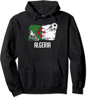 Algeria Flag Jersey Algerian Soccer Team Algerian Pullover Hoodie