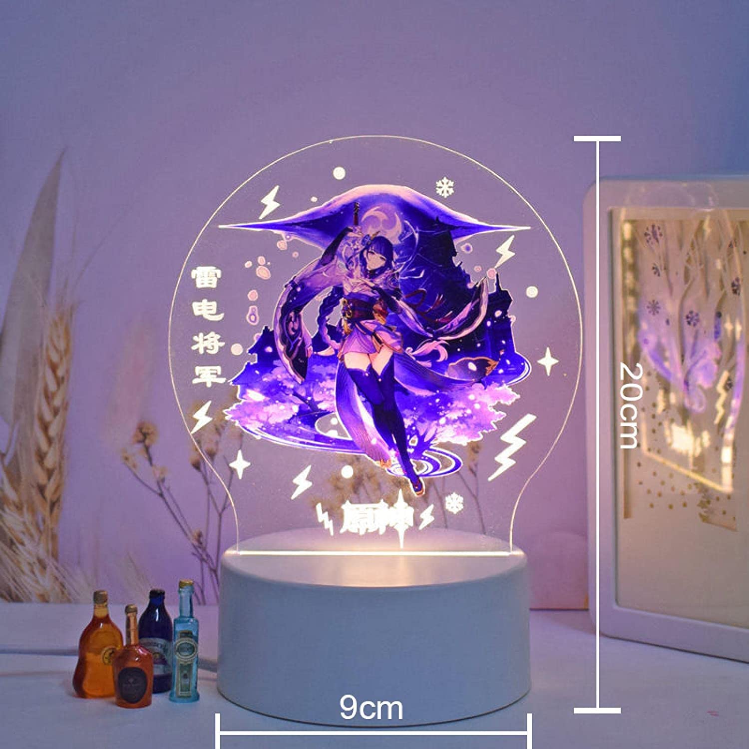 Amazon.co.jp : 原神 ナイトライト トーマ 7 色 LED アクリルスタンド