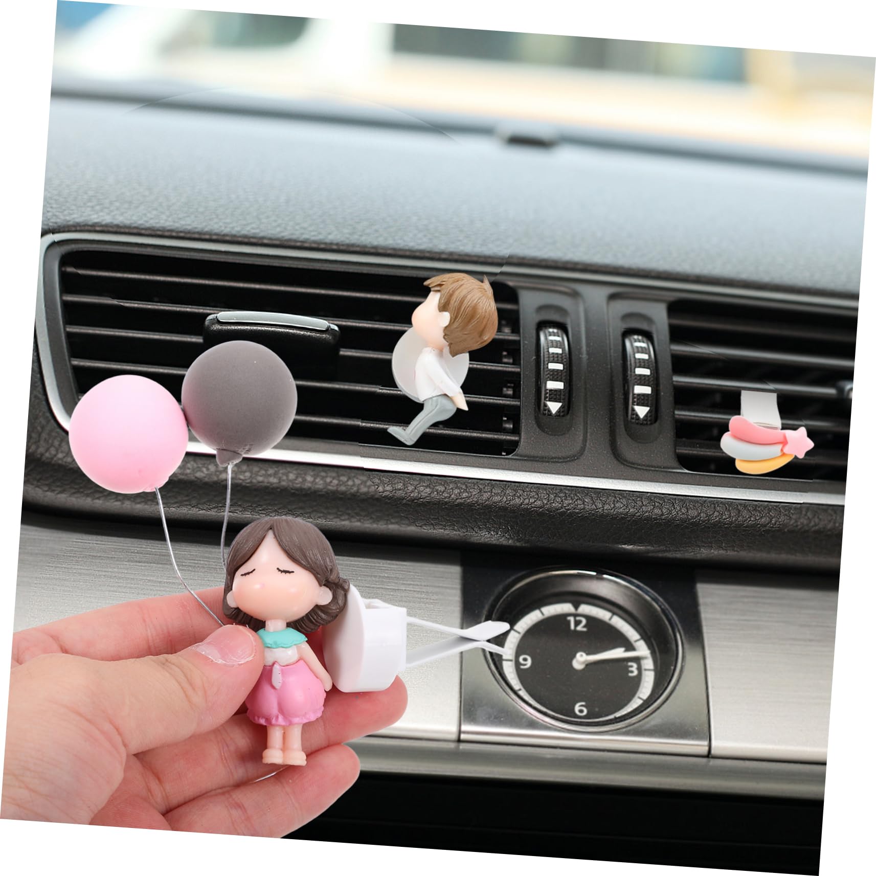 GLEAVI 25pezzi Clip Per Aria Auto Decorazioni Carine Per Ventilazione e Profumazione Di Ornamenti Forma Di Cartoon Profumatori Per Auto Con Aromi Inclusi