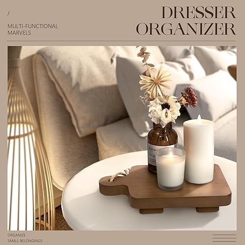 Vista 28 de EOSAHR Elevador de madera rústica para cocina y baño, decoración de granja: soporte de pedestal decorativo para decoraciones de exhibición y soporte