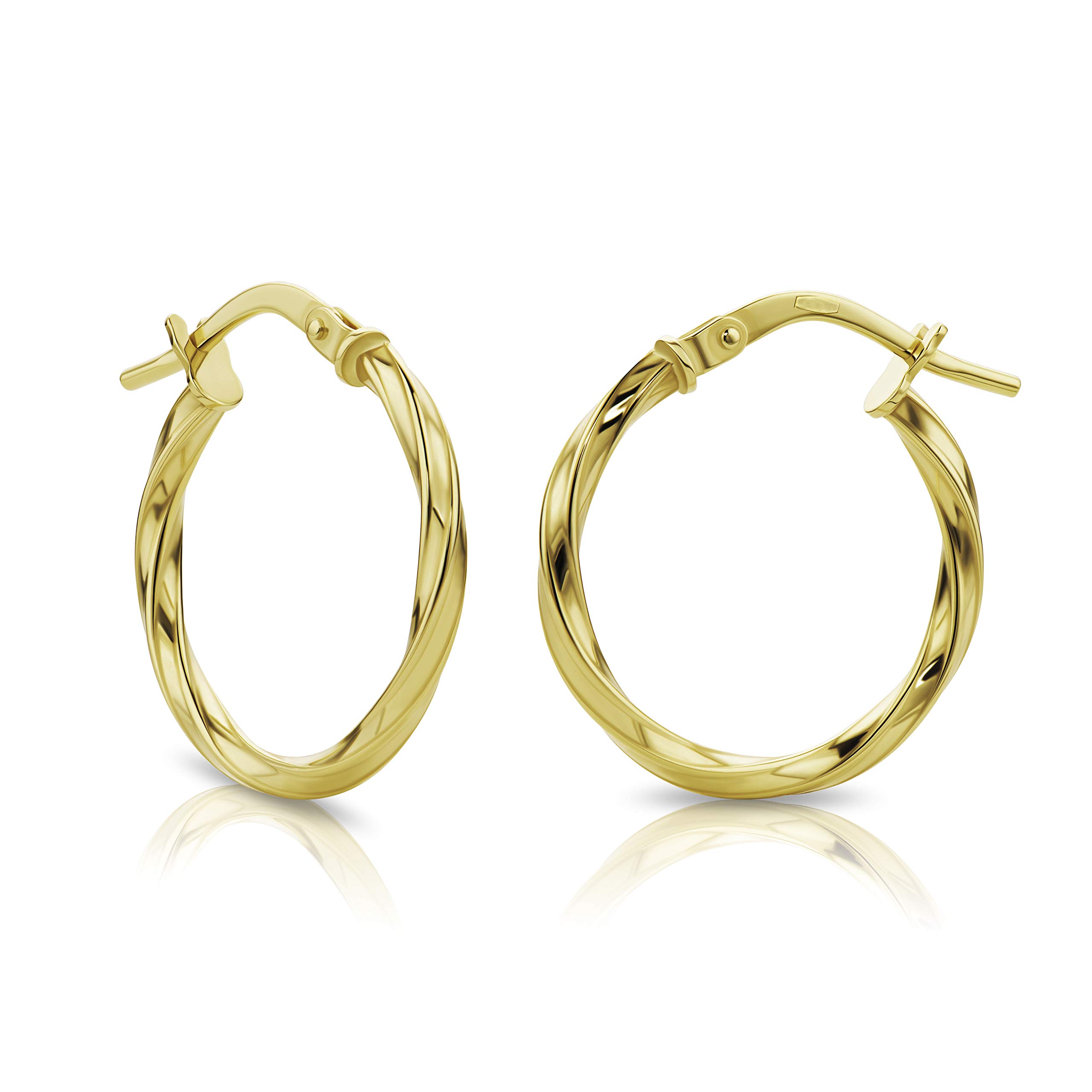 Orovi Damen Gold Creolen Ohrringe GelbGold Ohrringe 18 Karat (750) Ohr-Schmuck