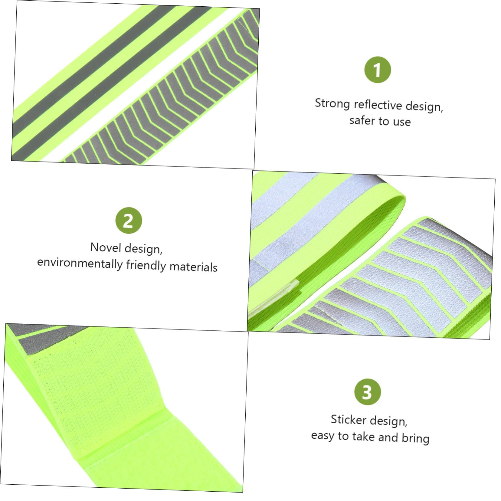 BESTonZON Fasce Sicurezza Riflettenti con Cinghie per Alta visibilità per Corsa E Passeggiate Notturne Design E Comfortevole