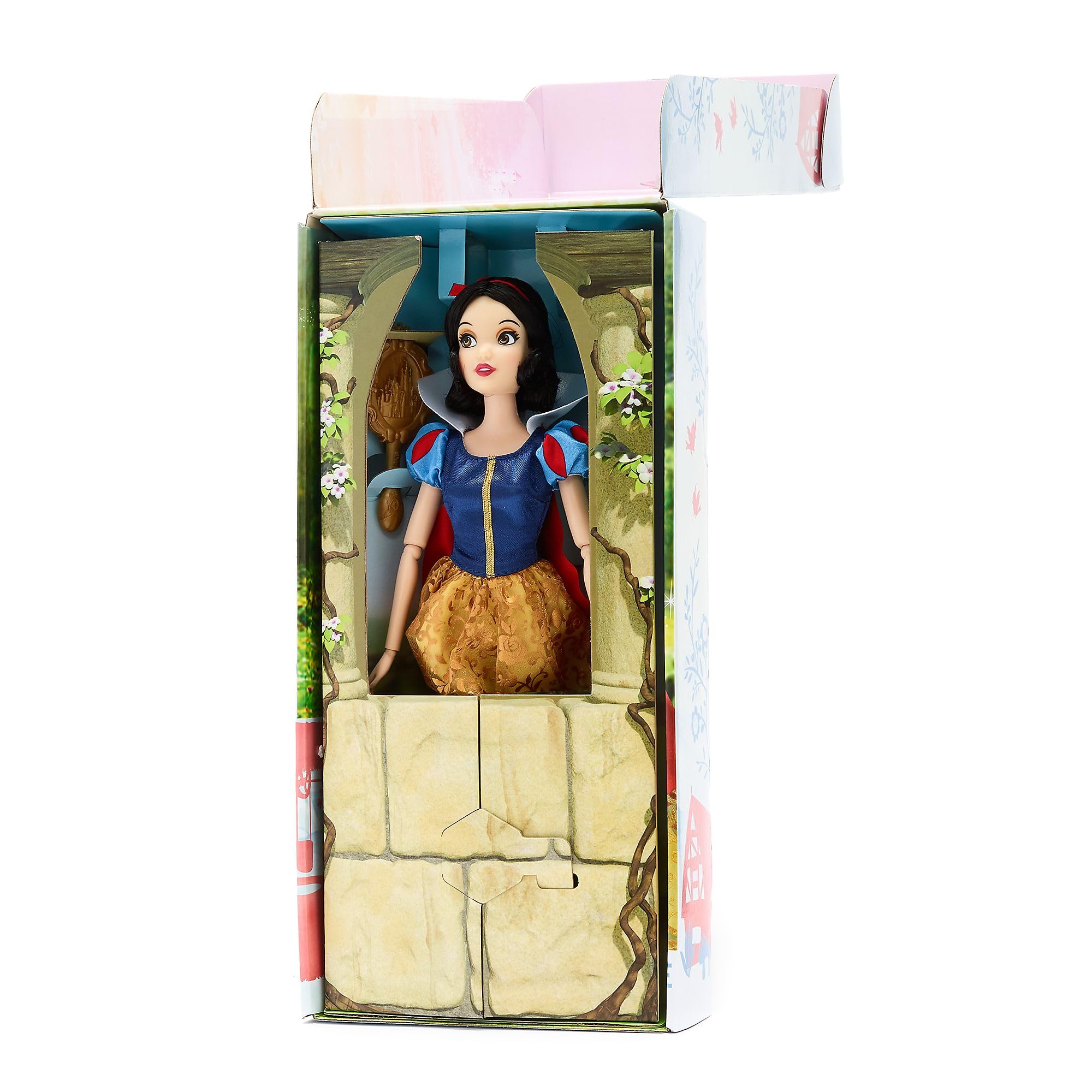 Disney Store Official Snow White Classic Doll, Snow White & the Seven Dwarfs, 29cm/11, Fully Poseable Disney Doll in a Stunning Dress, Includes Toy Hair Brush - Suitable for Ages 3+ - Image 2