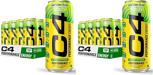 Miniatura 23 de C4 Energy - Bebida energética carbonatada sin azúcar, bebida preentrenamiento + beta alanina, cereza de medianoche, 16 onzas líquidas (paquete de 12)