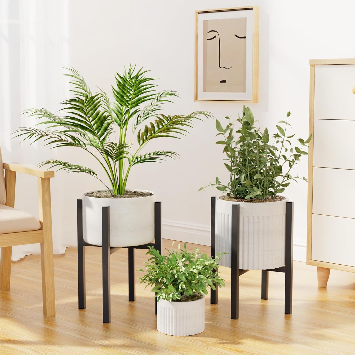 Jeackcelle 2 Set Adjustable Plant Stand - Image 2