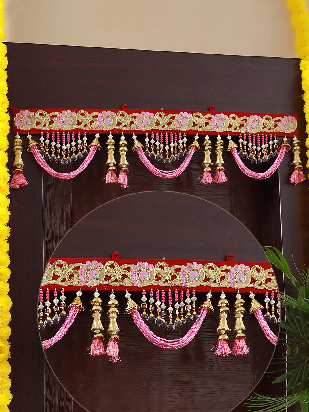 TIED RIBBONS Wall Hanging Bandhanwar for Entrance Torans for Main Door ...
