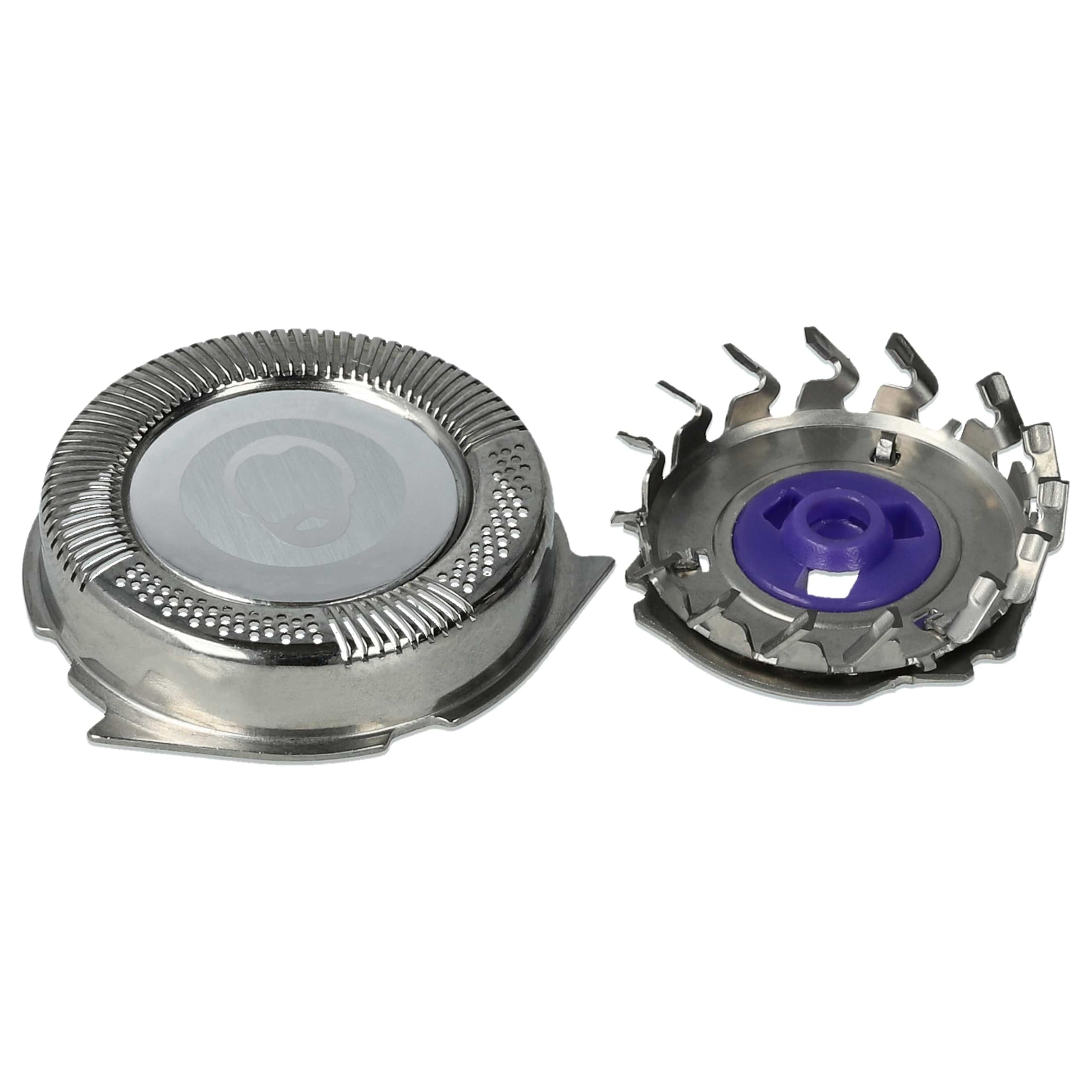 vhbw 3x cabezales de repuesto compatible con Philips PT735, PT860, PT870 máquina de afeitar, plata