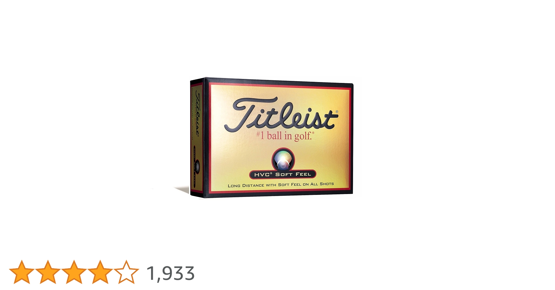 Amazon.co.jp: TITLEIST(タイトリスト) ゴルフボール HVC SOFT FEEL 2