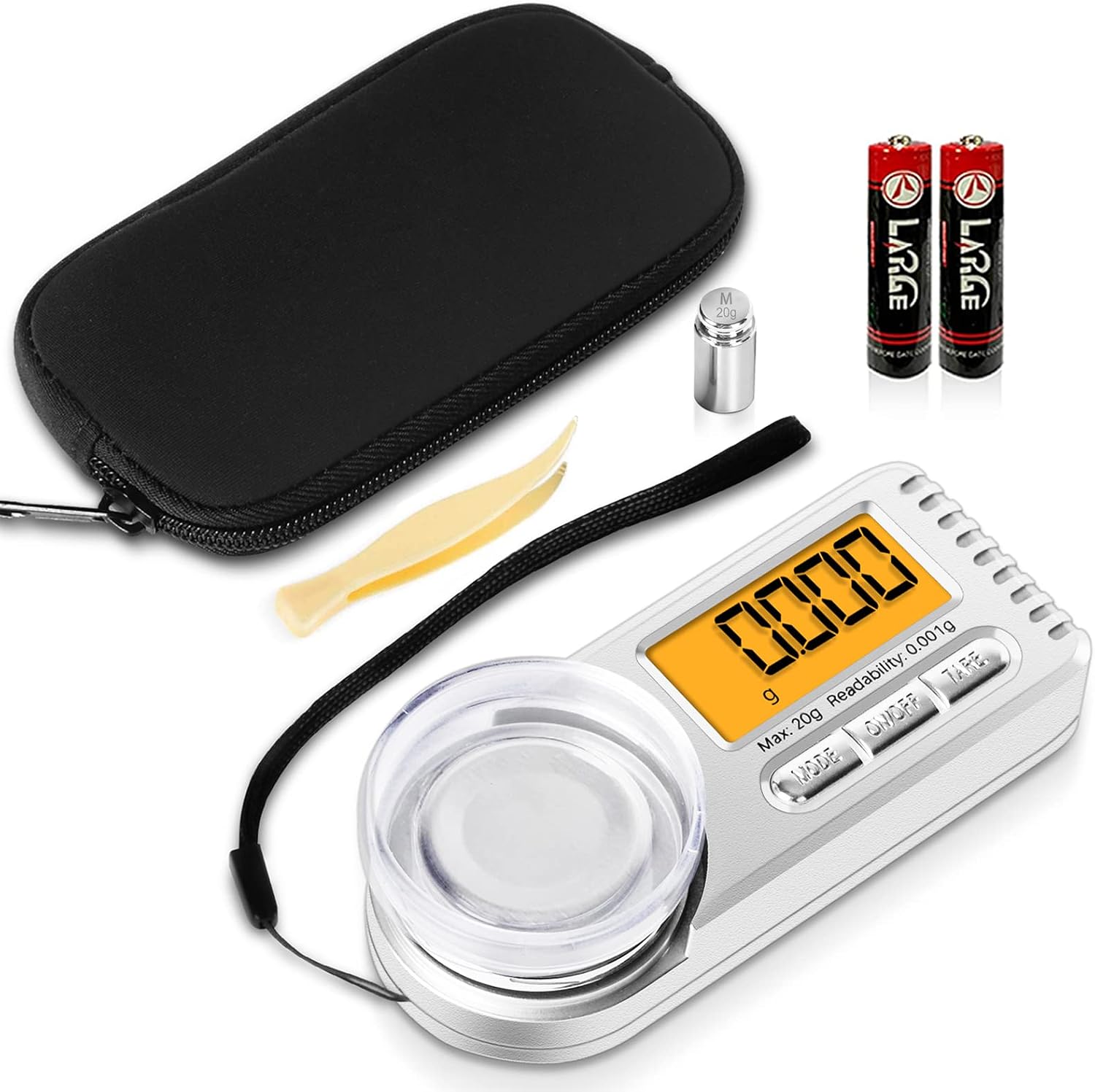 Balance De Précision 50g/0.001g - Mini Balance Pour Bijoux, Poudre - écran LCD, Fonction Tare - Noire, Dimensions Compactes - Neuf Avec Emballage