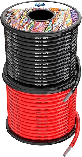 Miniatura 9 de Cable eléctrico de silicona de 14, 16, 18 AWG, de 2 conductores paralelos, línea de alambre suave y flexible para conectarse con hebras sin oxígeno,