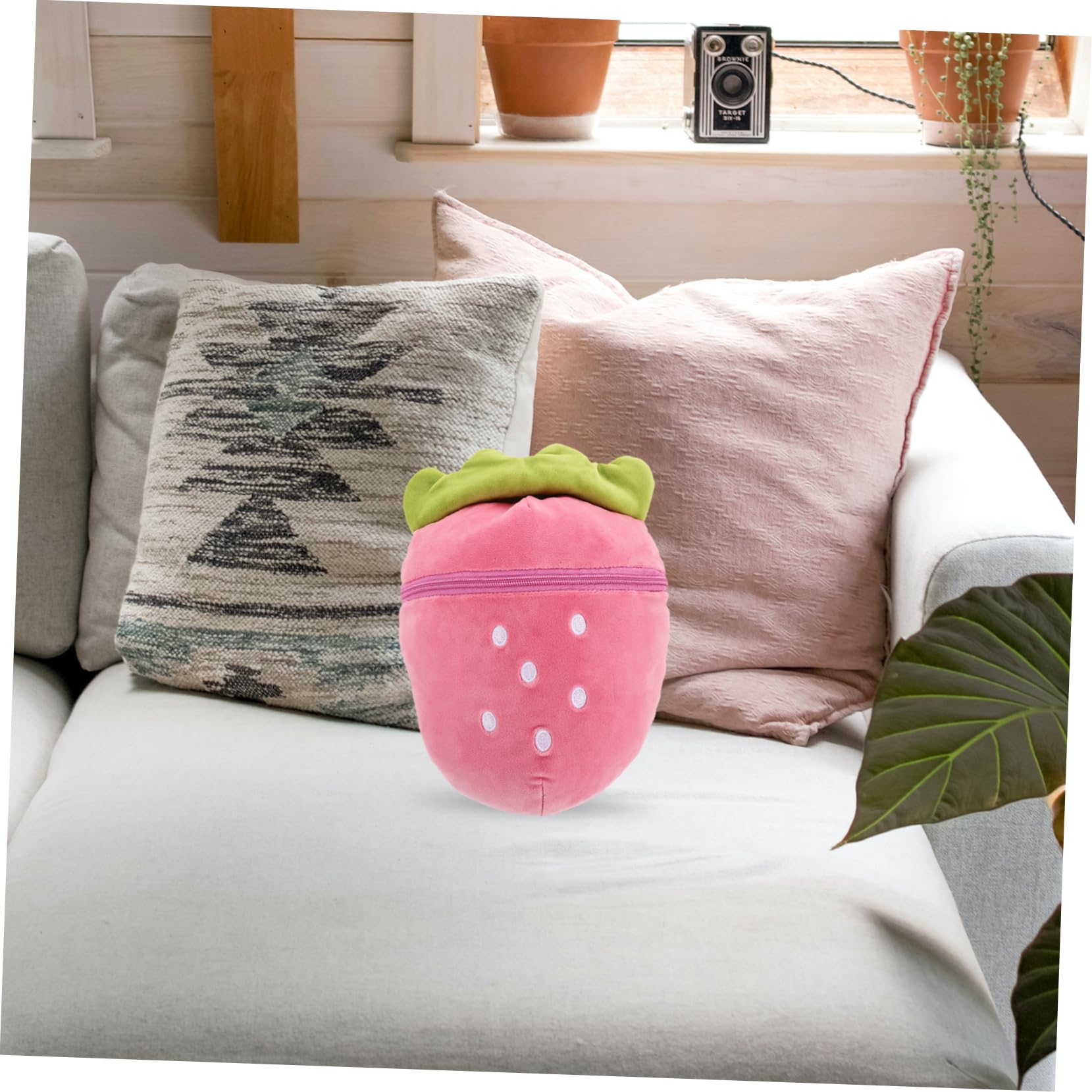 30cm Fraises En Peluche Réversible Lapin De Pâques En Peluche Poupée