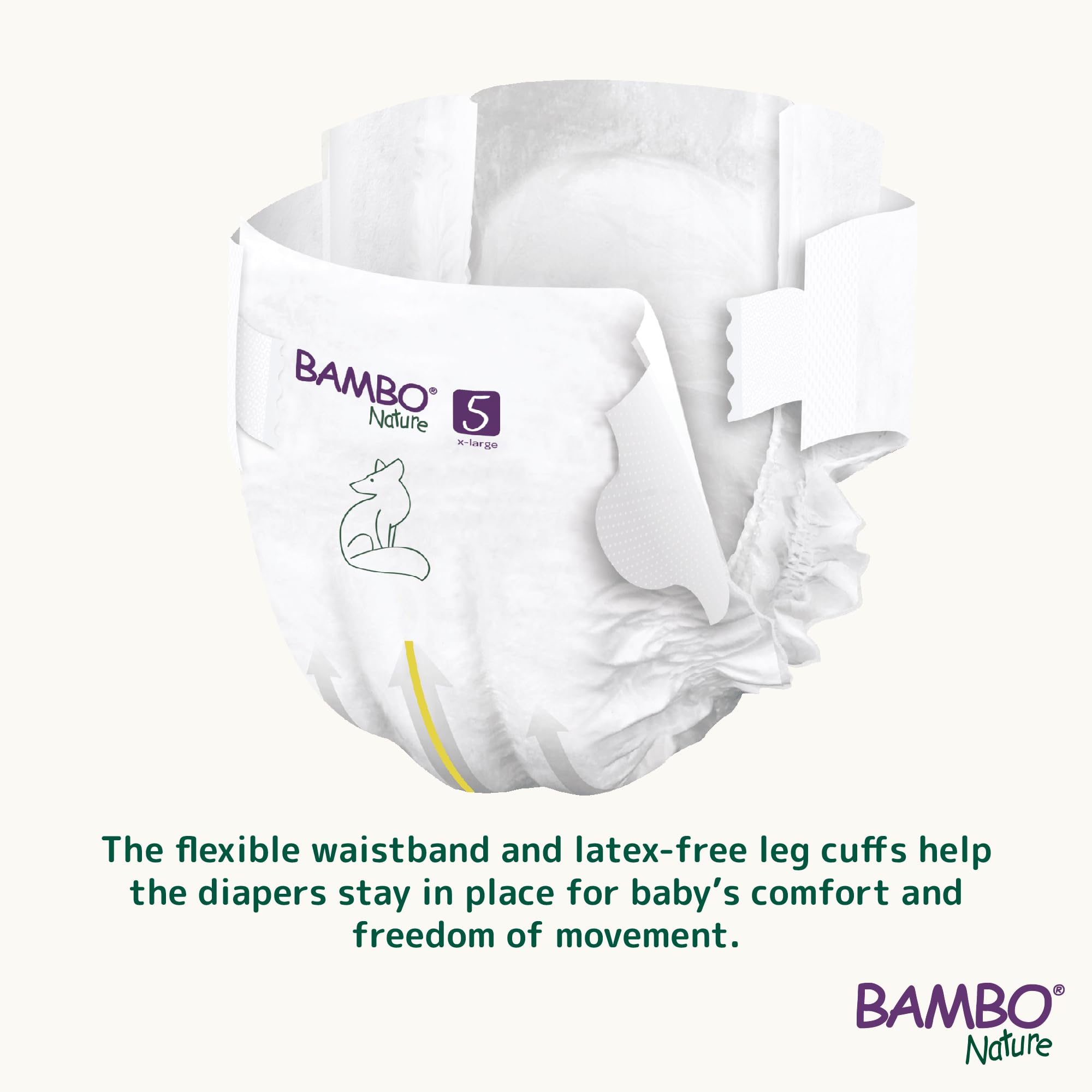 Pañales para bebé Bambo Nature Talla 5-12 a 18kg (PACK 6 X 22UN)