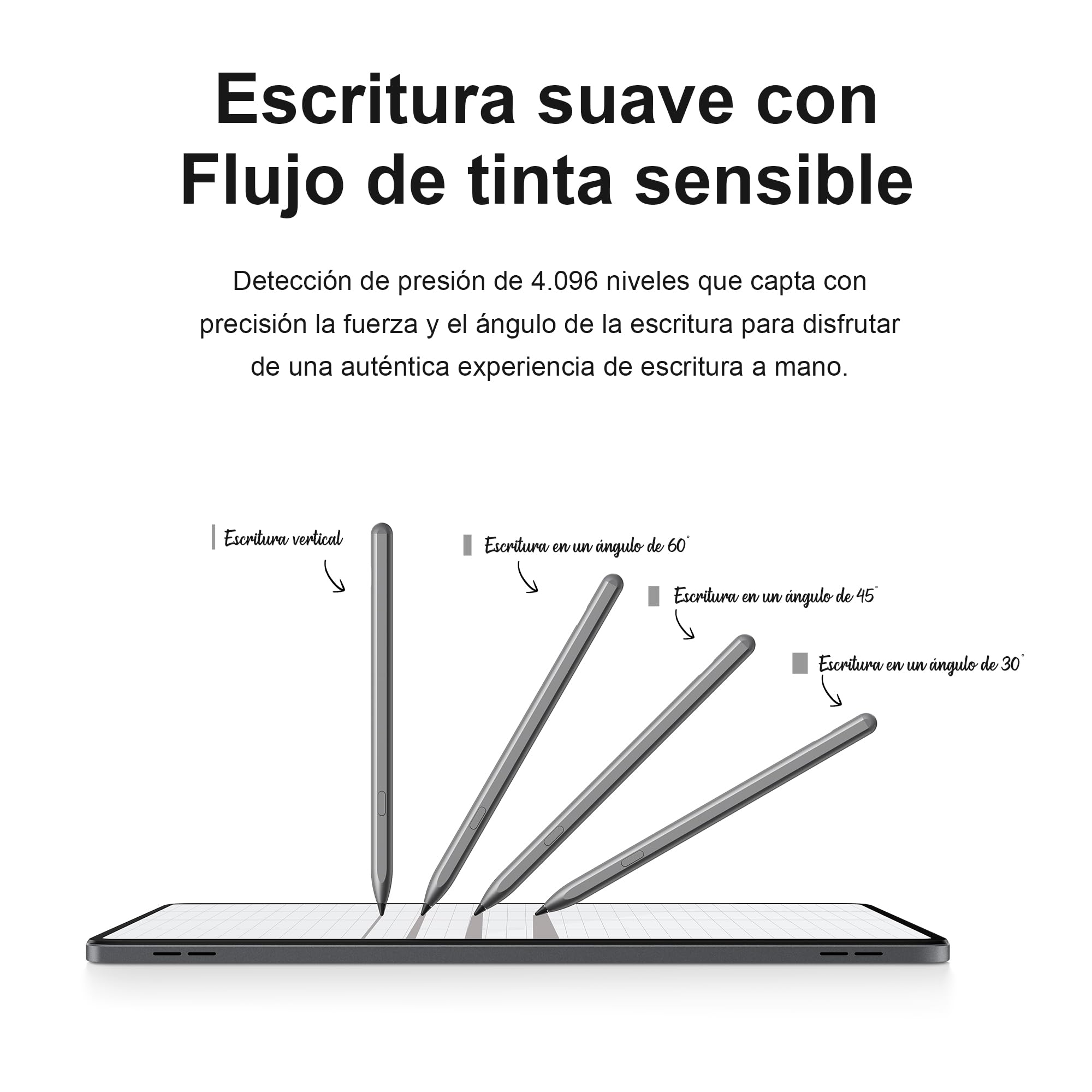 HONOR Choice lápiz para HONOR Pad 10/9/X9a, Rechazo de Palma, lápiz Tablet con Alta Precisión y Sensibilidad de Inclinación, Carga Rápida USB-C, lápiz táctil con 1 Puntas