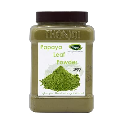 Thanjai Natural Pure Papaya Leaf Powder 200g - 100% Natural & Organic | Immune Booster, Detox & Health Tonic | Supports 