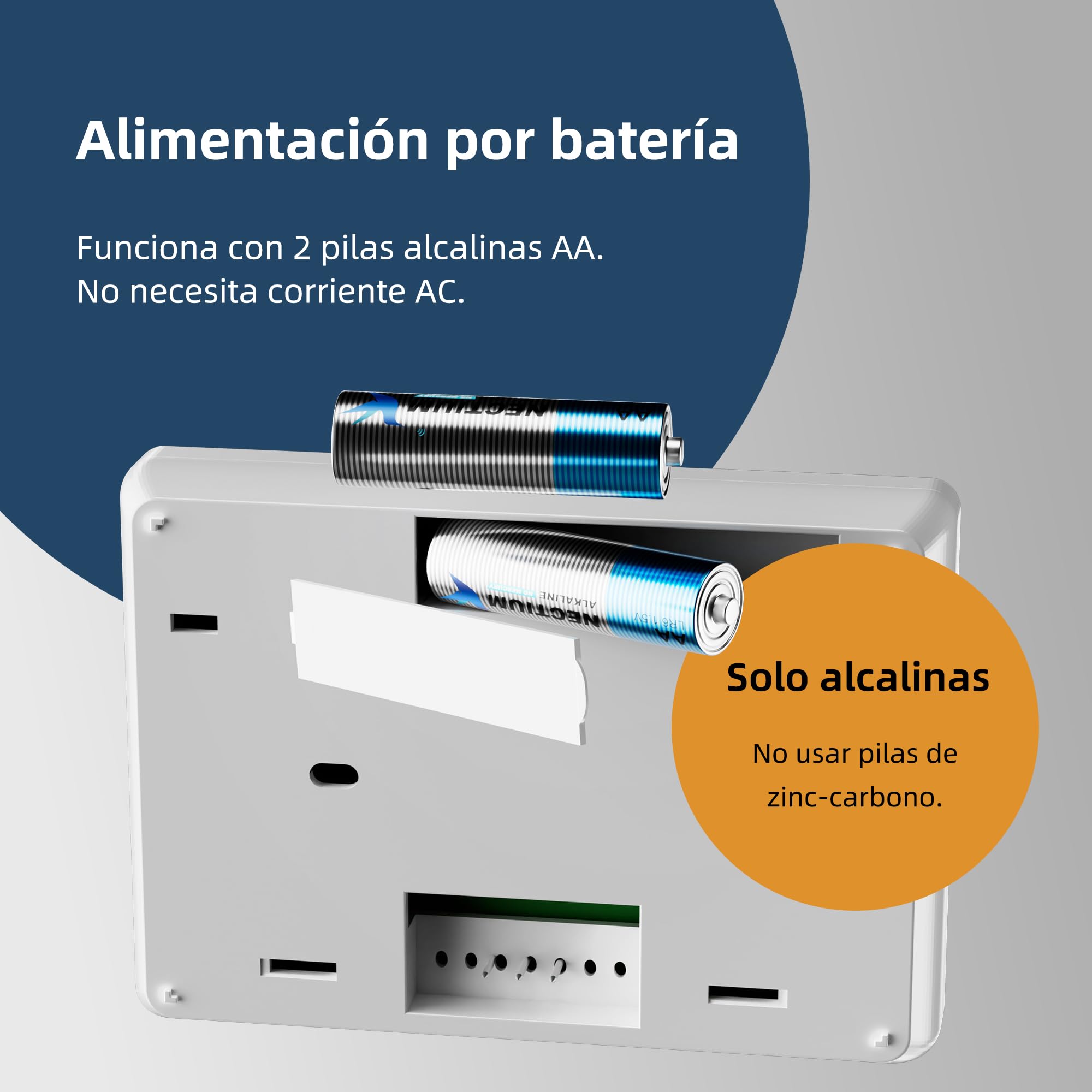 Termostato Wi-Fi a batteria, termostato programmabile giornalmente