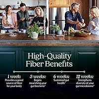 Vista 5 de New Chapter All-Flora Multi-Fiber Supplement with Clinically Studied Prebiotic Inulin + Psyllium Husk for Digestion & Gut Health, Good Source of