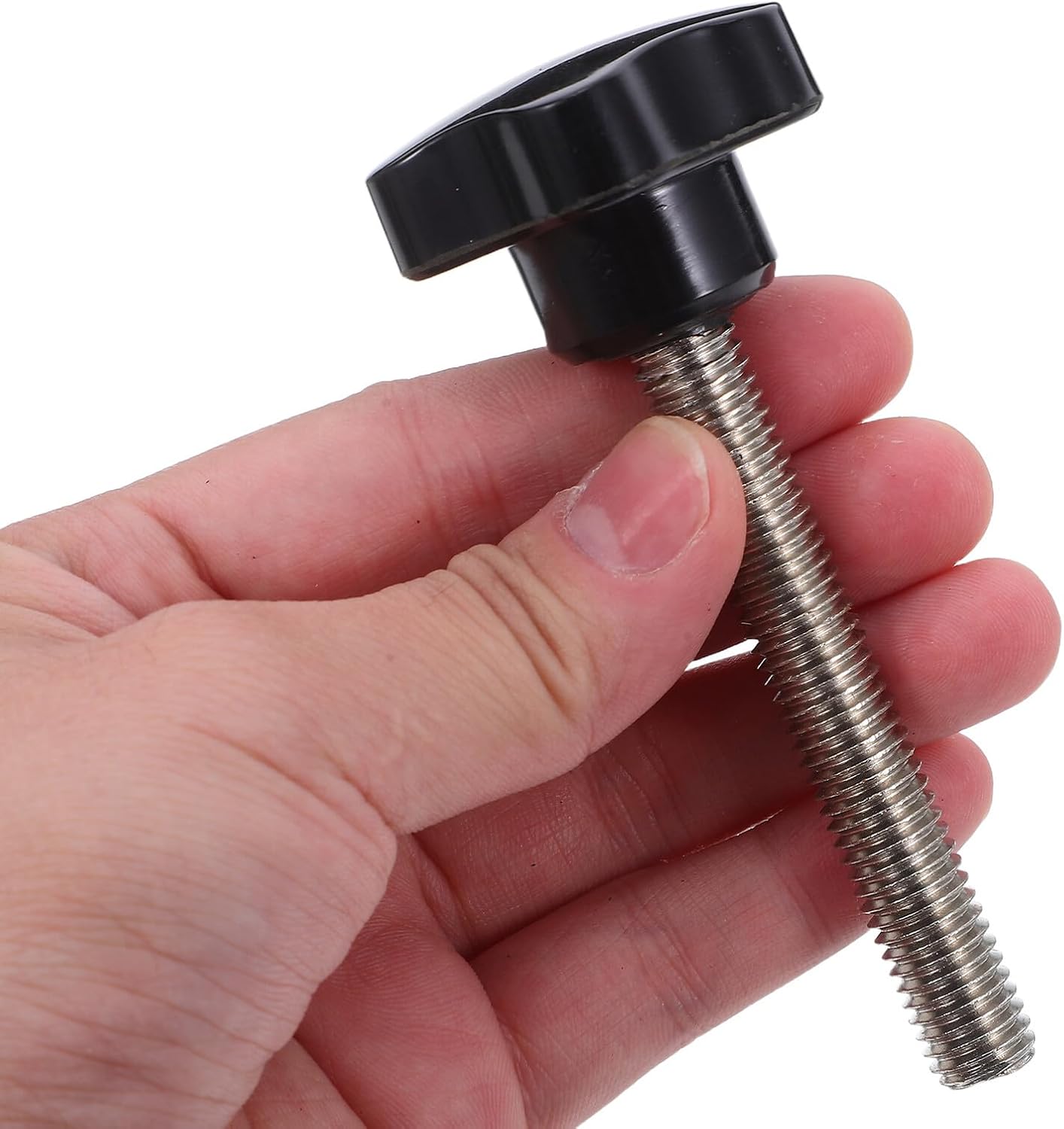 20pcs M10x70 Threaded Star Knobs Thumb Screw Bolts Knurled Grip Handle for Furniture Machinery Clamping and Industrial Hardware Accessories