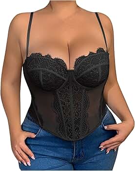 トップス eyelet corset camisole melt the ledy Amazon.com: Women's Gothic Corset Cami Top Eyelet Front