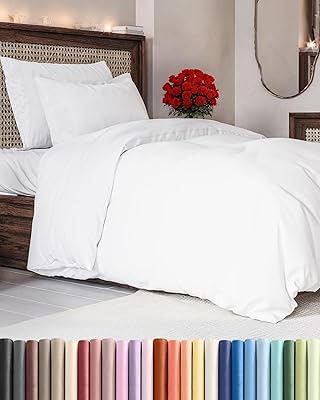 Duvet Cover Twin/Twin XL Size - Extra Soft Twin/Twin XL Size Duvet Cover - Lightweight & Breathable & Fade Free with Zipper Closures and Ties - 68" x 90" Inches - (White) Comforter Not Included