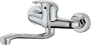Wovier Chrome Widespread 8-16 Inch Waterfall Bathroom Sink Faucet,Two Handle Three Hole Lavatory - View #8