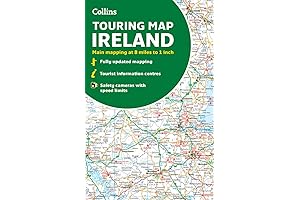 Collins Ireland Touring Map: Detailed Road Map of Ireland with Driving Directions