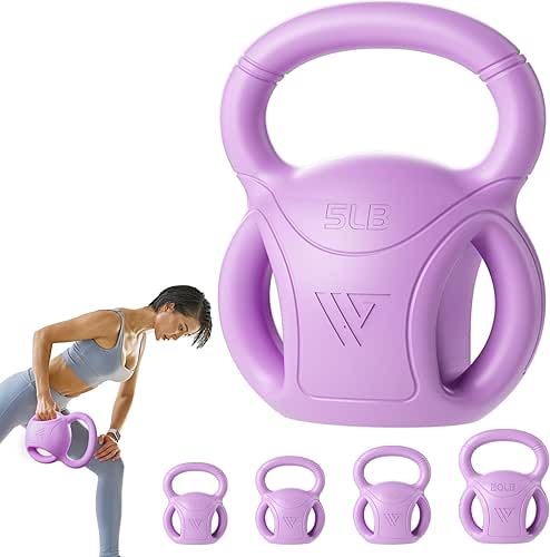 RUNWE 3 Handle Kettlebells Weight - Weight for Women Options
