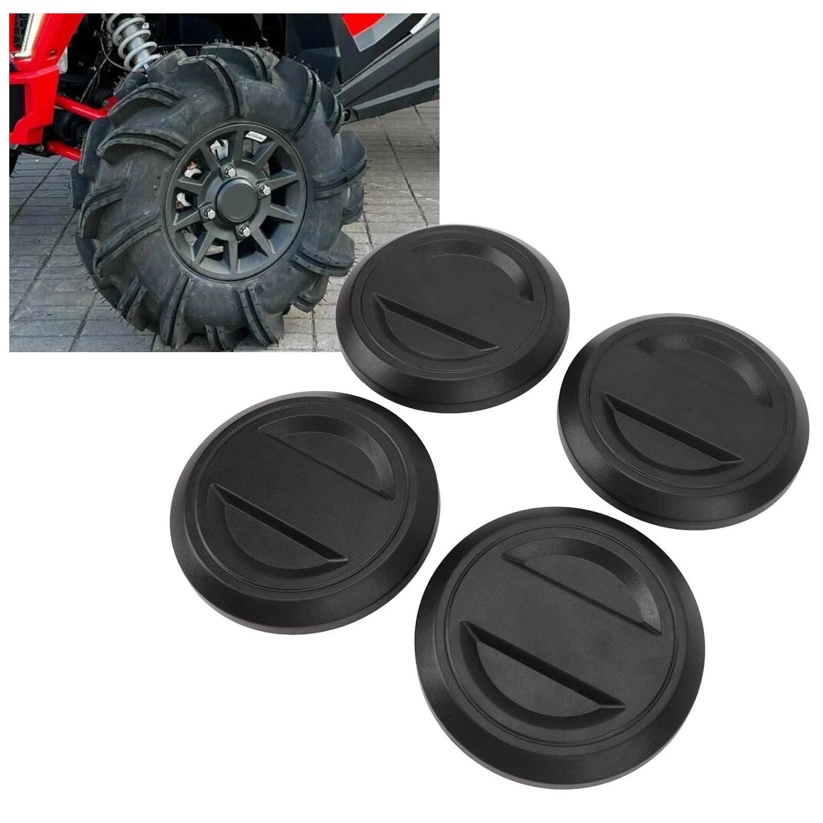 Srliya 4Pcs Moyeu De Roue Center Cap 1522872 ‑ 655 De Protection Résistant À La Chaleur Roue Pneu Moyeu Rim Cap Couverture Remplacement pour RS1 XP 1000 XP Turbo
