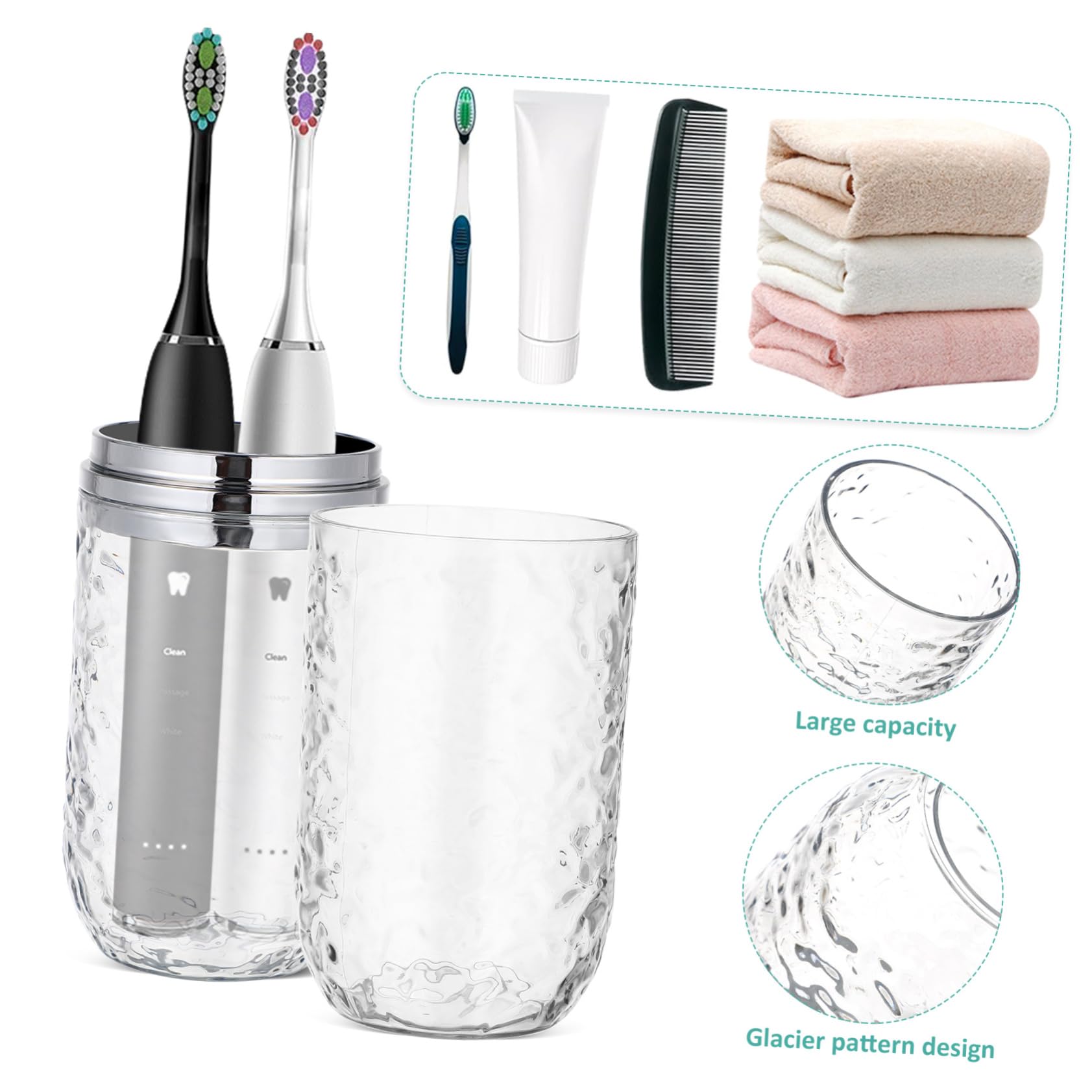 Porta Spazzolino Da Denti Da Viaggio Contenitore Portatile Per Dentifricio 2 Pezzi Scatola Per Spazzolino Da Denti Per Uso Domestico E Da Viaggio