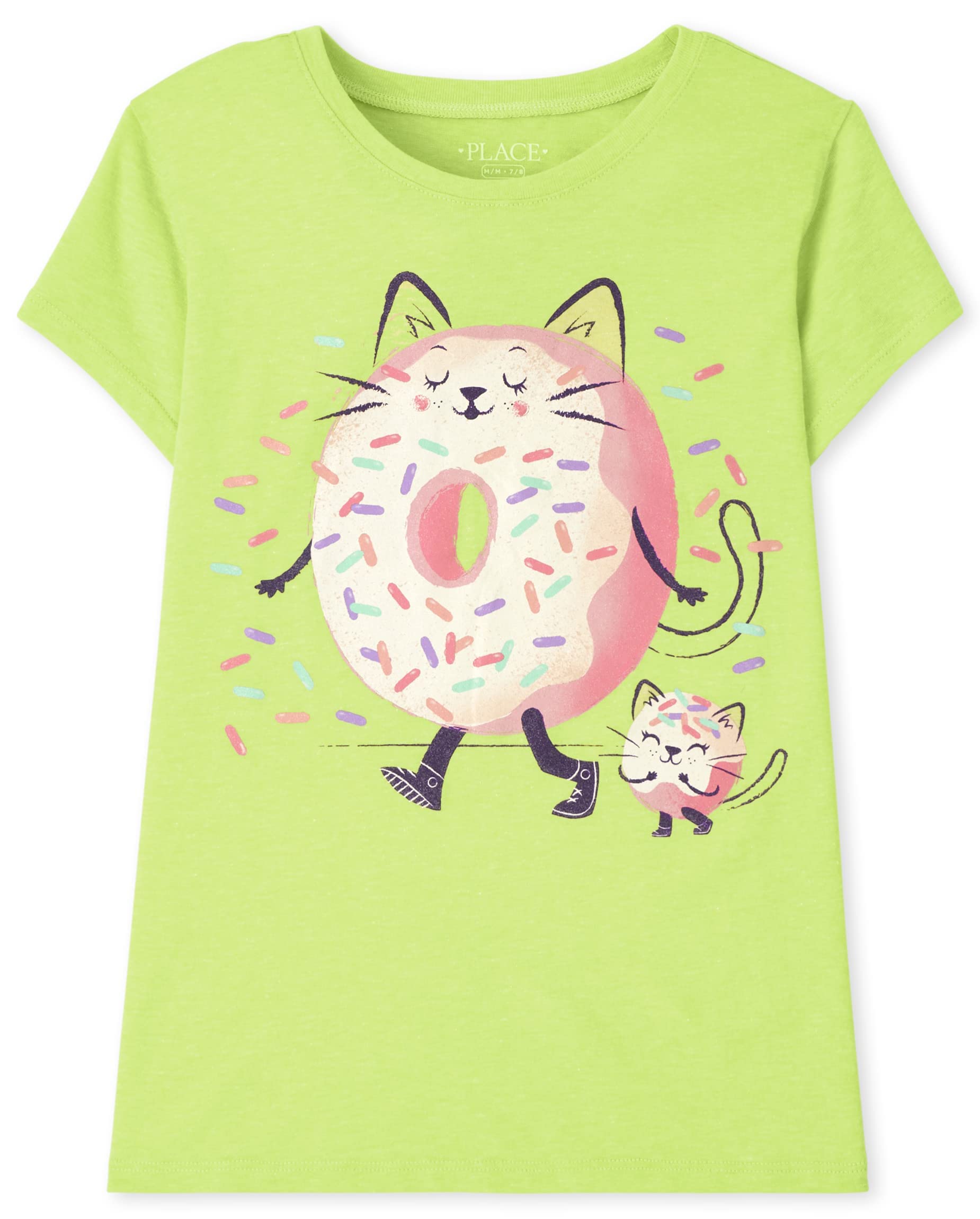 The Children's PlaceGirls A CAT DONUT T-Shirt (pack of 1)