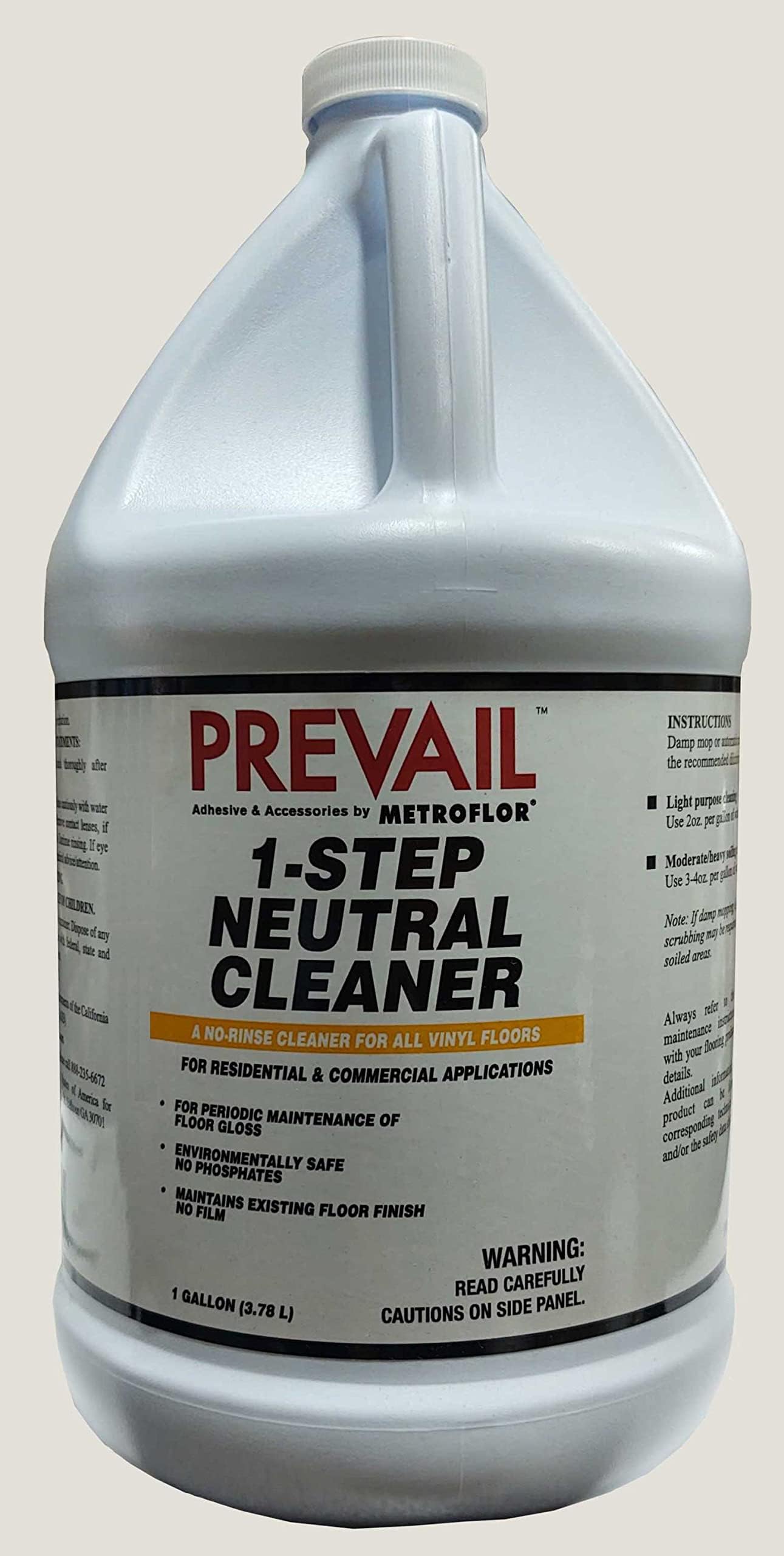 PrevailMetroflor 1-Step Neutral Cleanr, Gallon